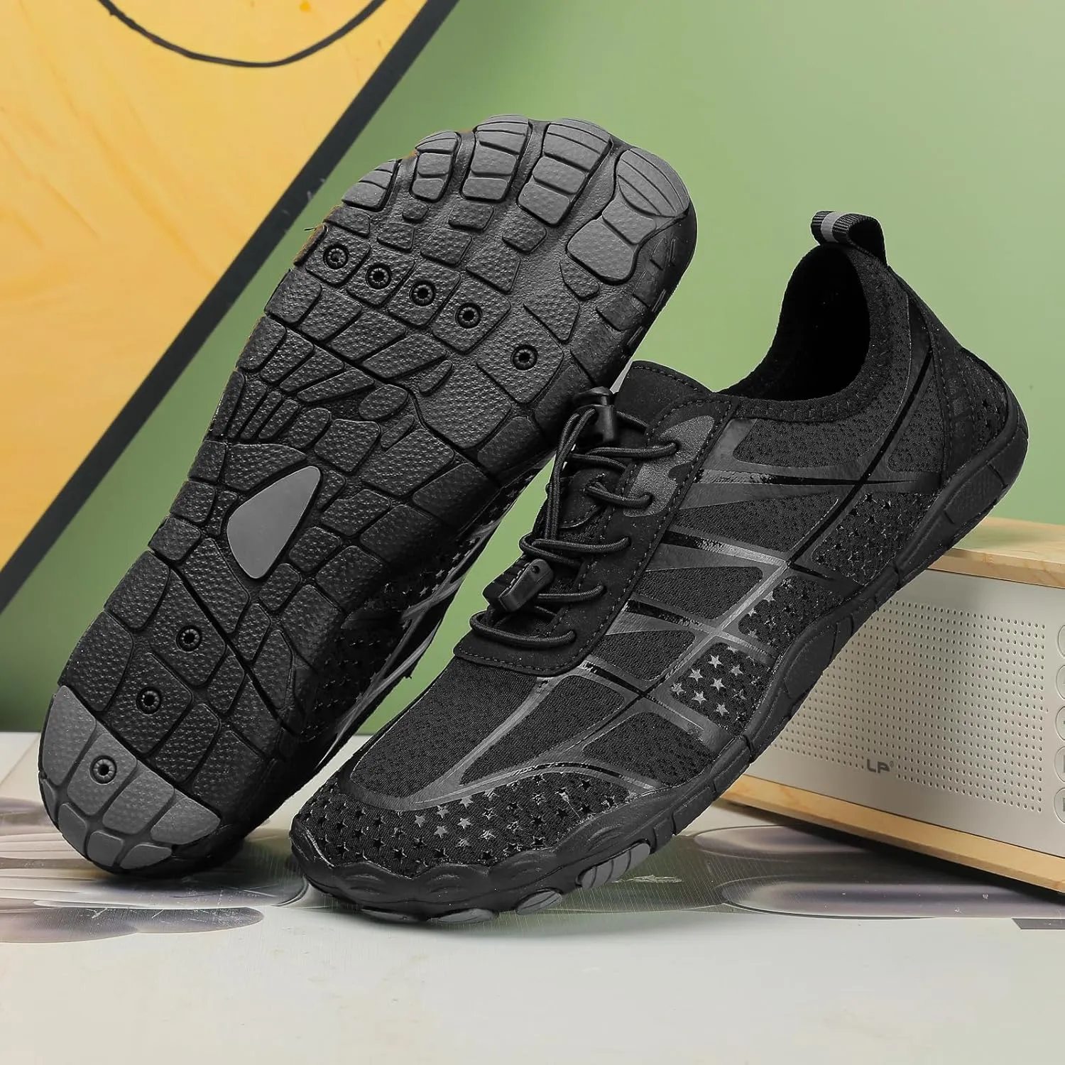 2025 New Hike Barefoot Shoes for Women Men,Outdoor Quick-Dry Swimming Trail Water Shoes,Non-Slip Water-Resistant Athletic Hiking Footwear,Wide Toe Box Comfortable Adjustable Grounded Footwear