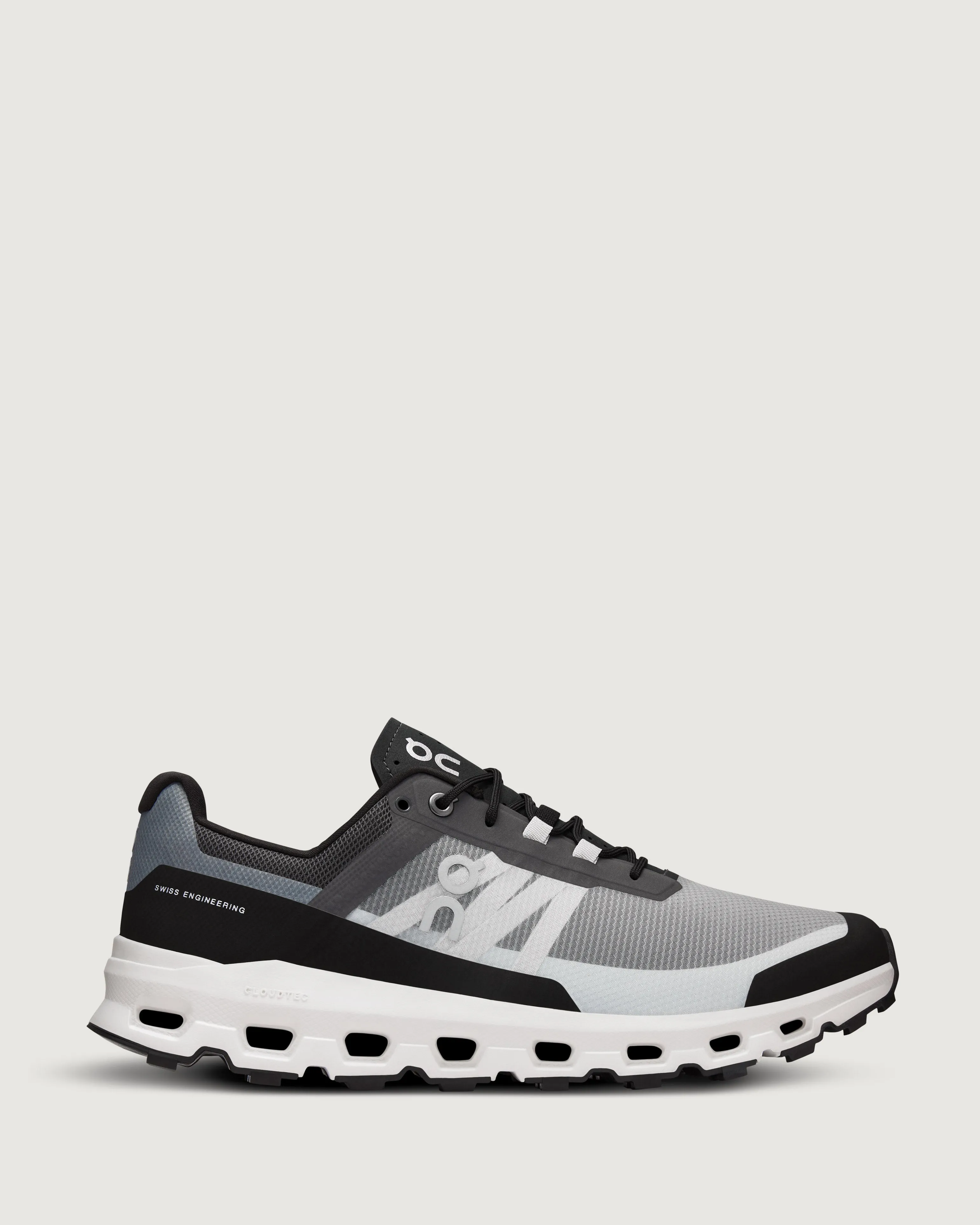 Men's On Running Cloudvista Trail Running Shoes - Black/White
