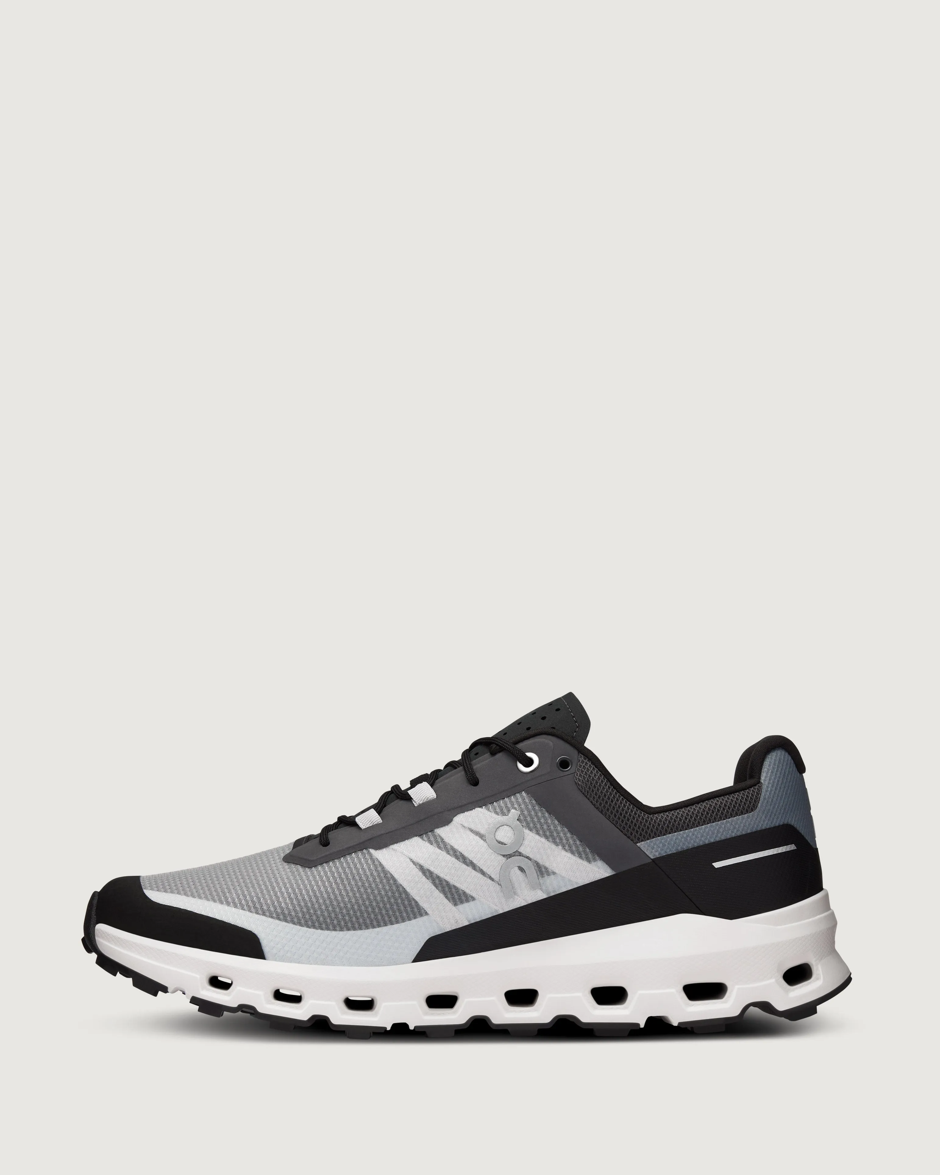 Men's On Running Cloudvista Trail Running Shoes - Black/White