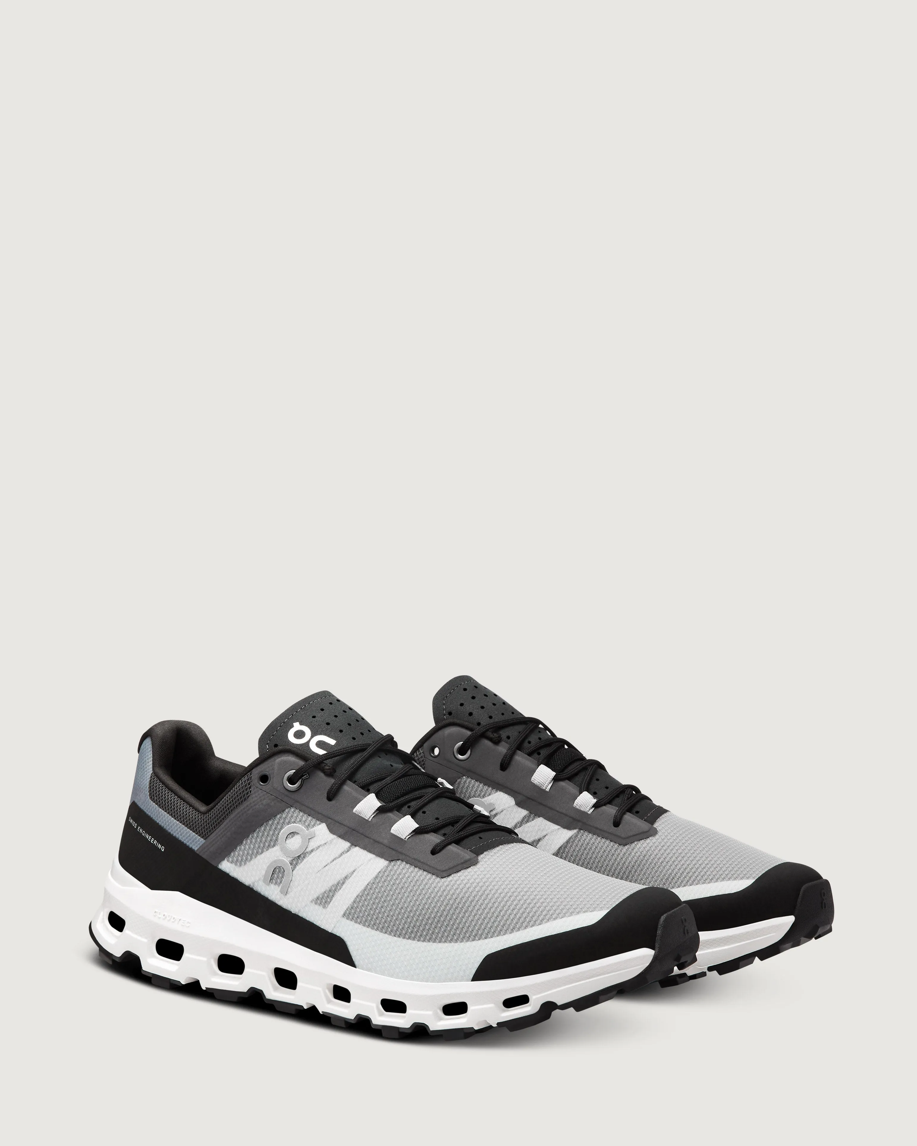 Men's On Running Cloudvista Trail Running Shoes - Black/White
