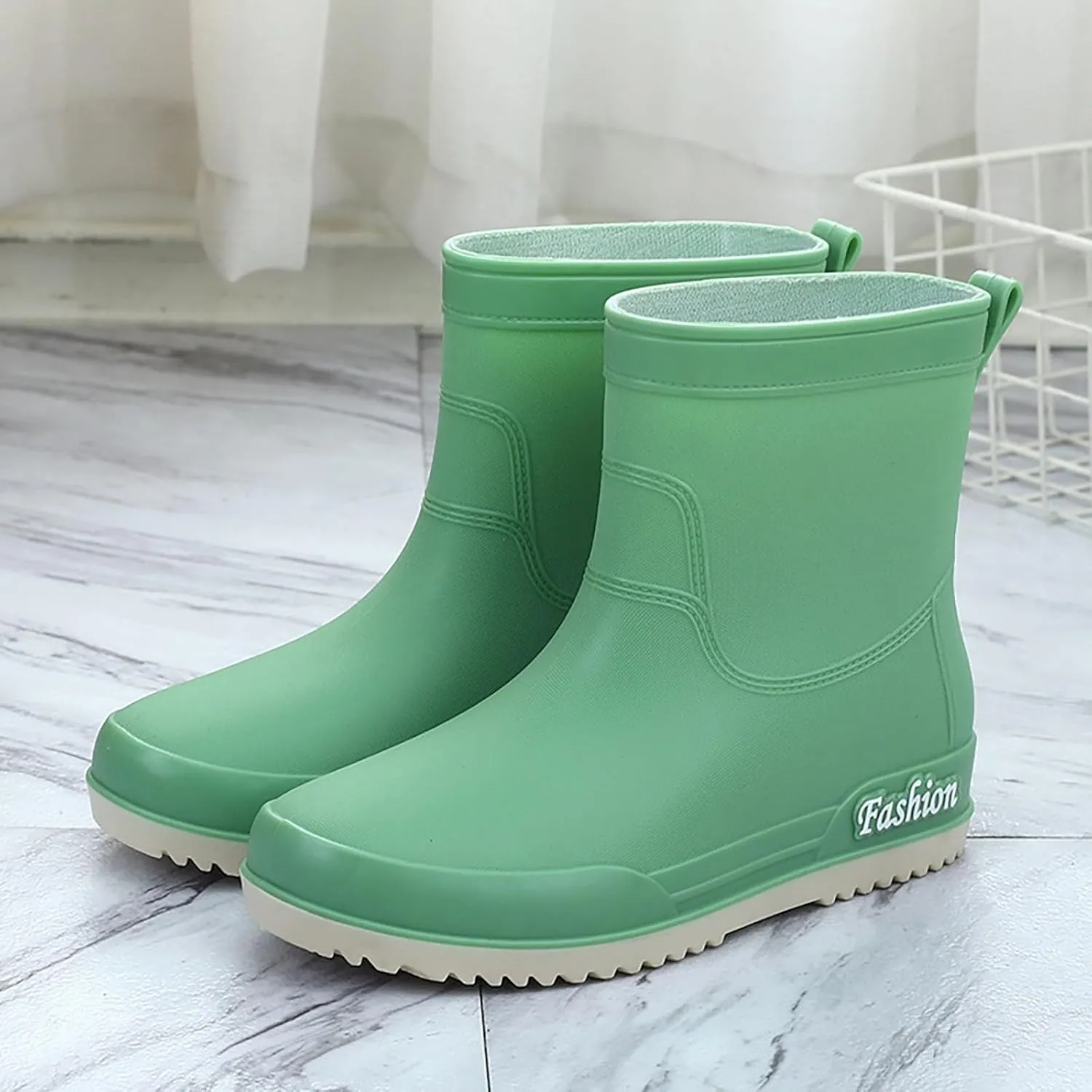 Rain Boots Women Knee High Mens Grounded Footwear Black Booties Heels Barefoot Shoes Women's Mid Calf Rain Boots Waterproof Lightweight Womens Winter Boots