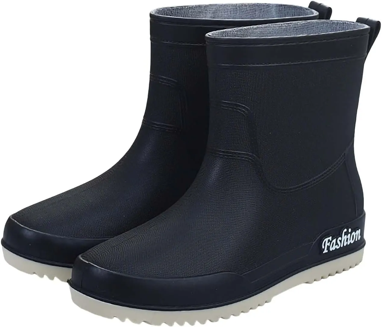 Rain Boots Women Knee High Mens Grounded Footwear Black Booties Heels Barefoot Shoes Women's Mid Calf Rain Boots Waterproof Lightweight Womens Winter Boots