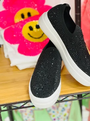 Swank Black Slip On